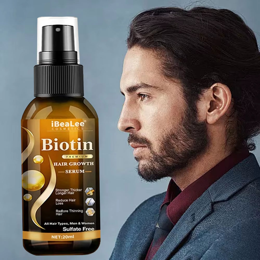 Hair Growth Products Biotin Fast Growing Hair Care Essential Oils anti Hair Loss Spray Scalp Treatment for Men Women