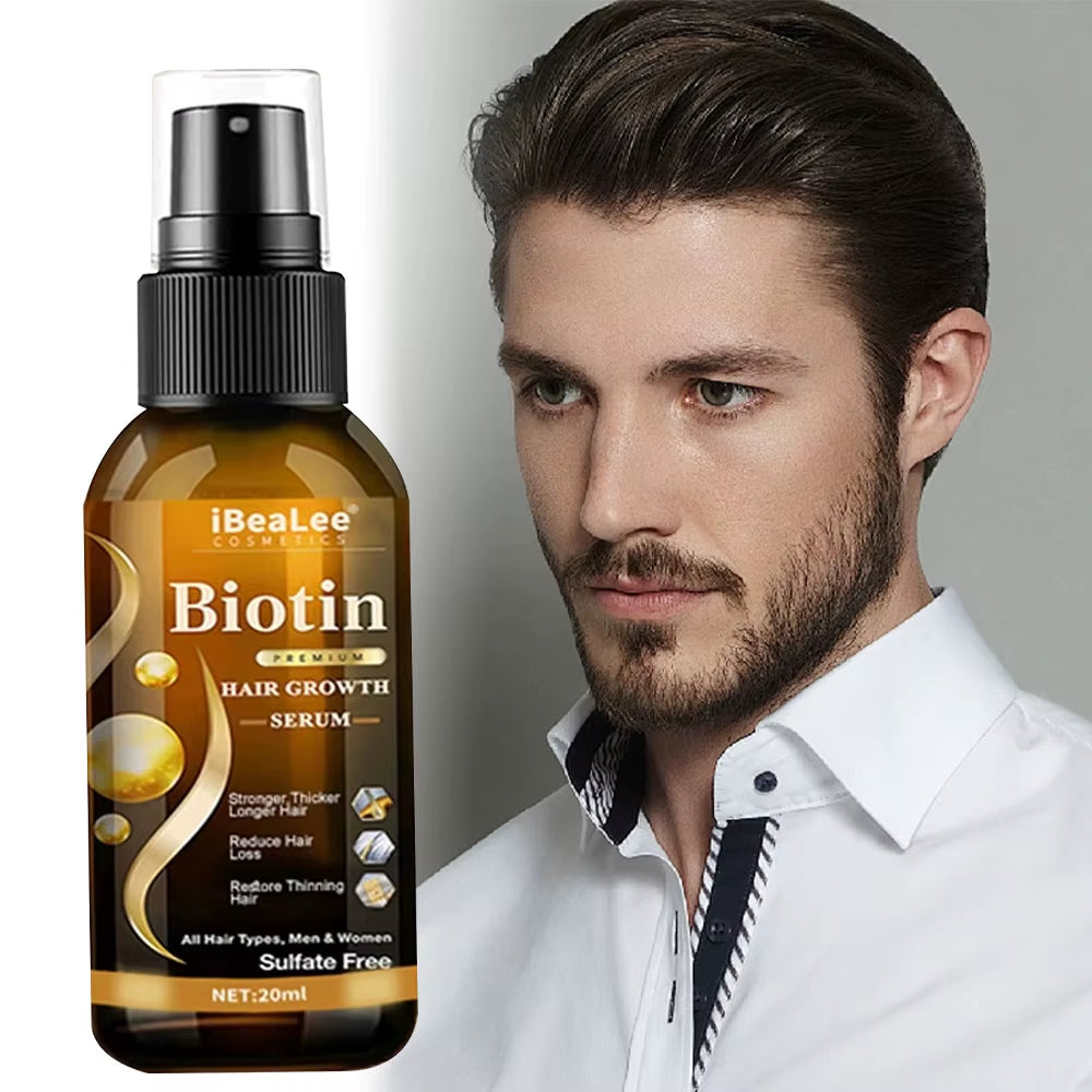 Hair Growth Products Biotin Fast Growing Hair Care Essential Oils anti Hair Loss Spray Scalp Treatment for Men Women