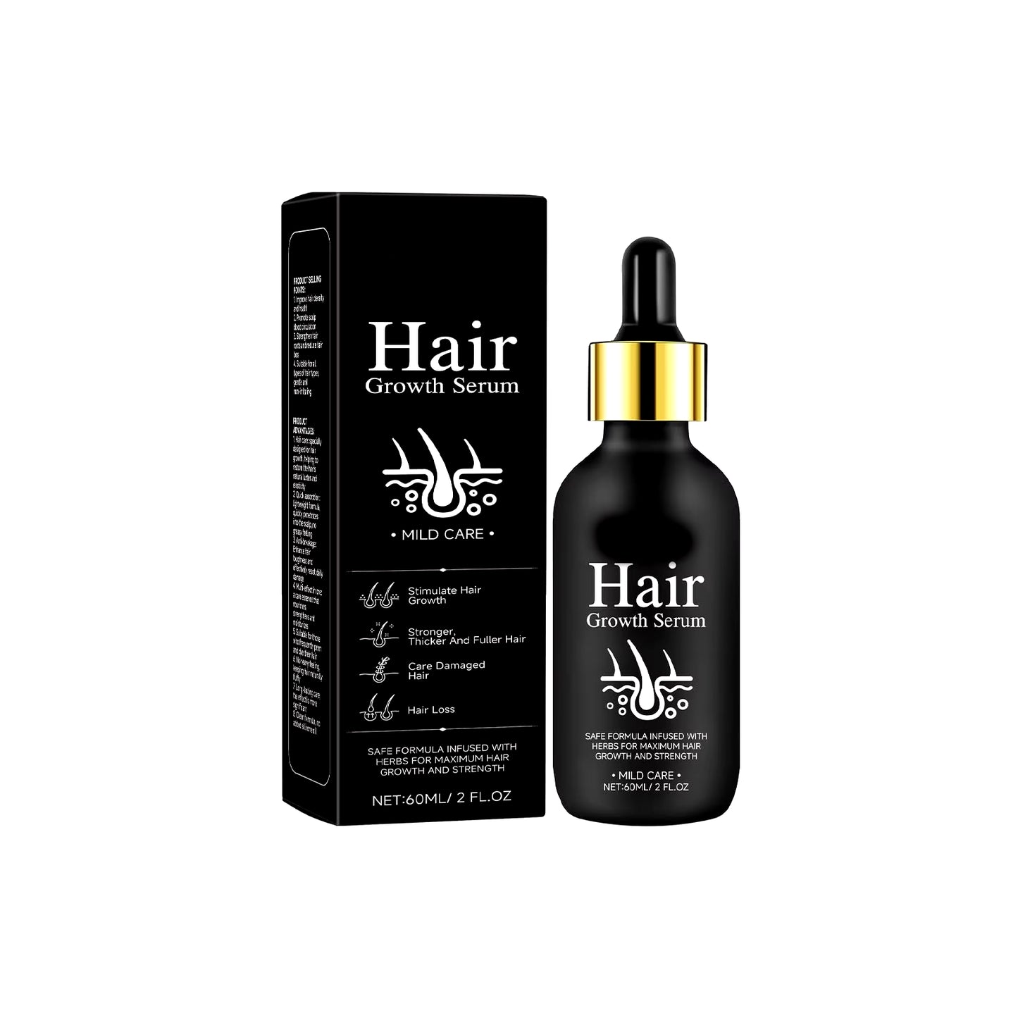 Men and Women Hair Growth Oil, Hair Growth Infused with Biotin for Scalp Hair Loss Hair Thinning,Natural Hair Growth for Thicker