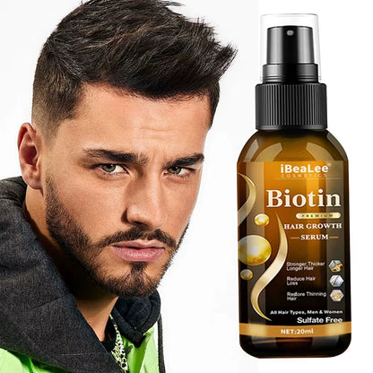 Hair Growth Products Biotin Fast Growing Hair Care Essential Oils anti Hair Loss Spray Scalp Treatment for Men Women