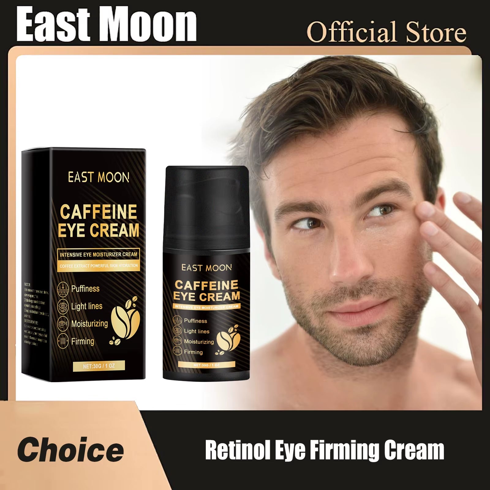 Retinol Firming Eye Cream Keep Tightening Repairs Dark Circles Remove Bags Deep Moisturizing Fade Fine Lines Men Eye Care Creams