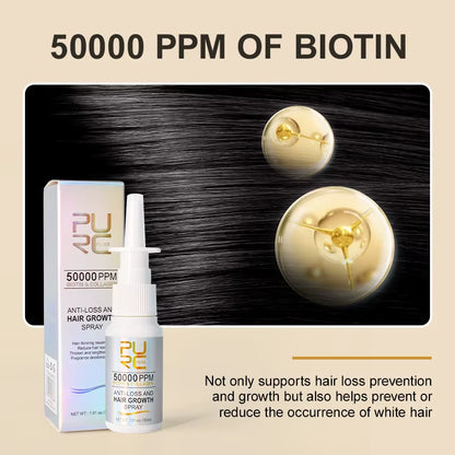 Biotin Hair Growth Products for Men Women Hair Loss Treatment Fast Grow Hair Spray Regrowth Thicken Oil Hair Care