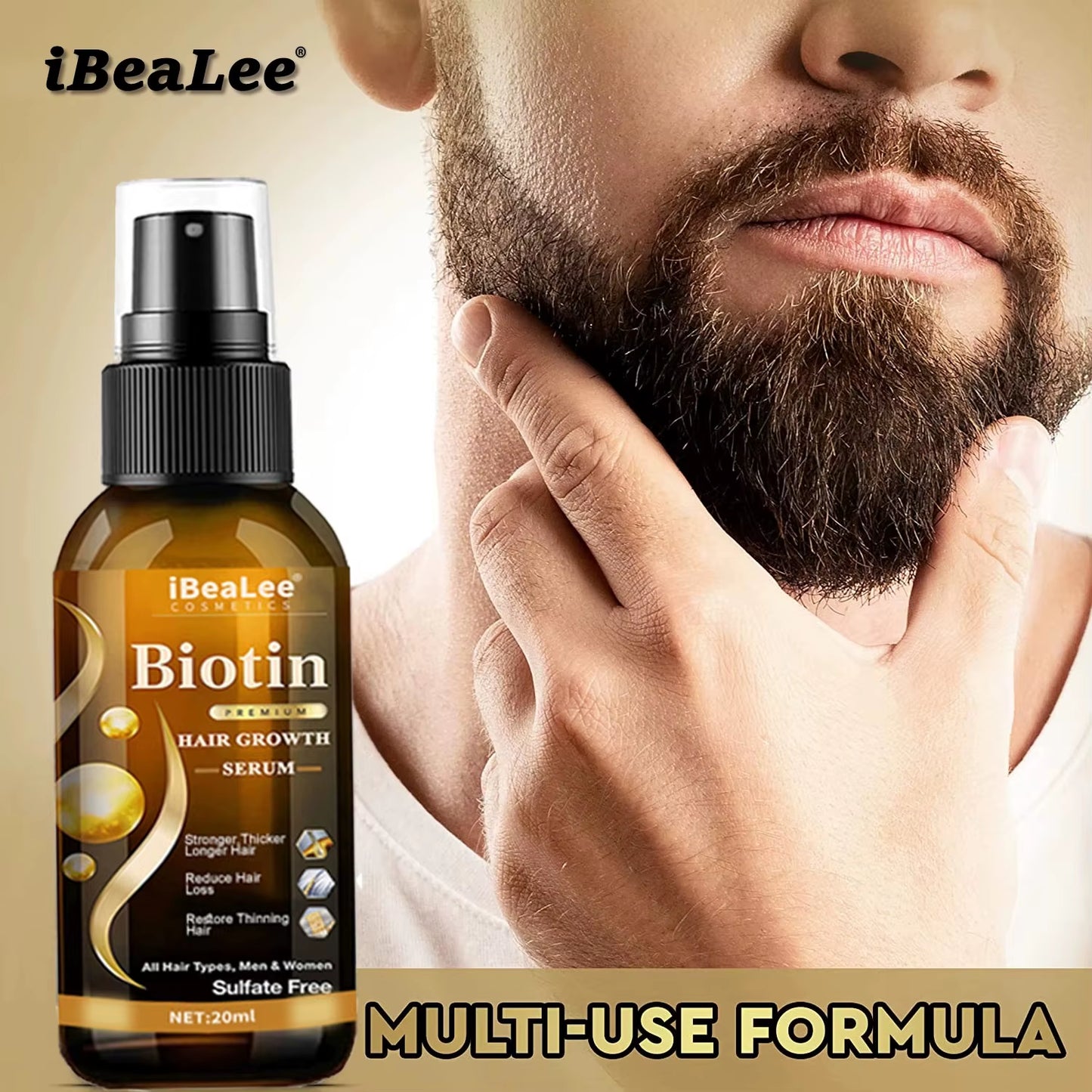 Hair Growth Products Biotin Fast Growing Hair Care Essential Oils anti Hair Loss Spray Scalp Treatment for Men Women