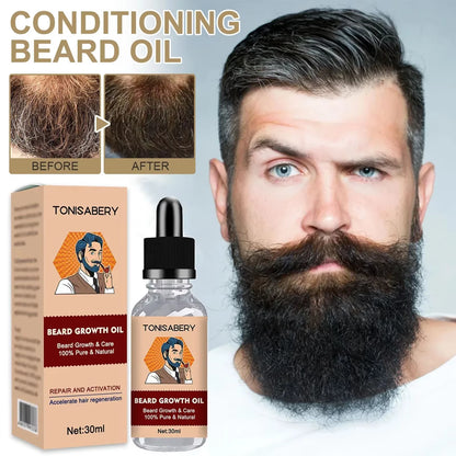 Men Beard Moisturizing Oil Natural Beard Growth Essence Hair Care Products Beard Care Hair Growth Nourishing Enhancer Beard Care